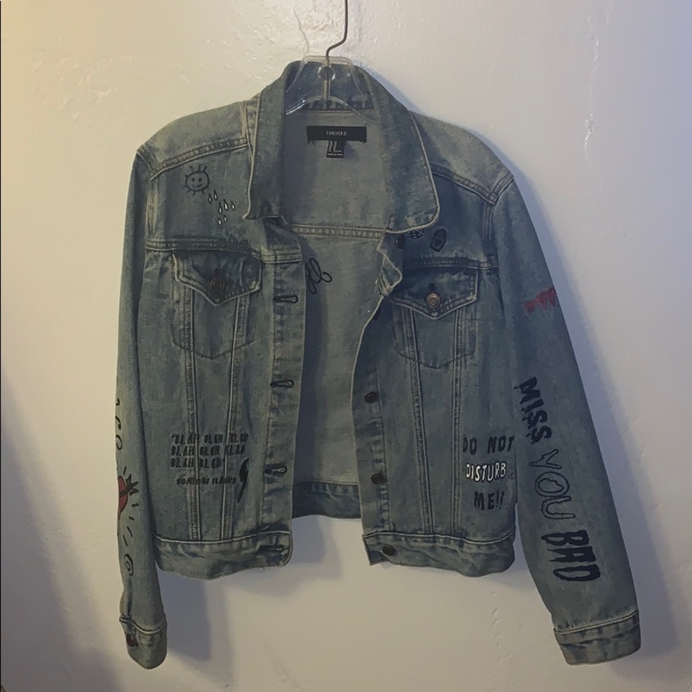 Forever 21 authentic denim jacket 🦋